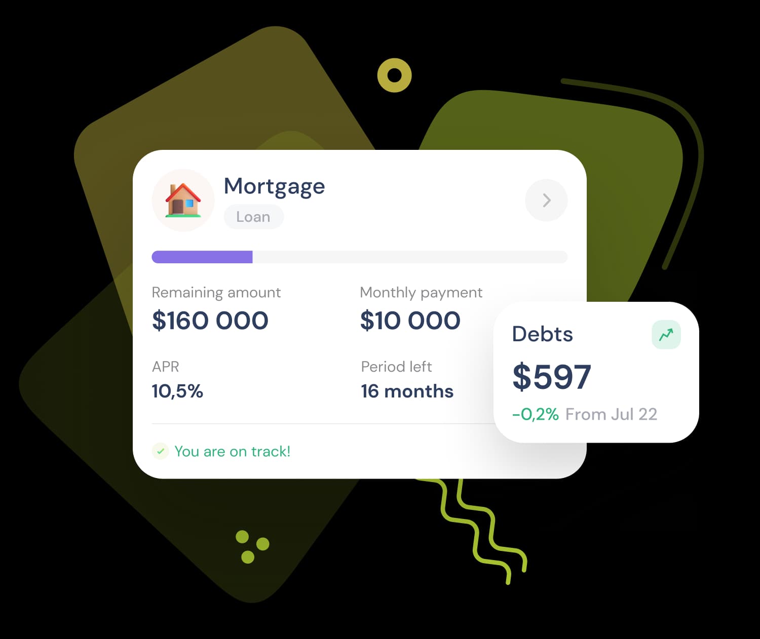 Debt repayment progress in Moneyscope